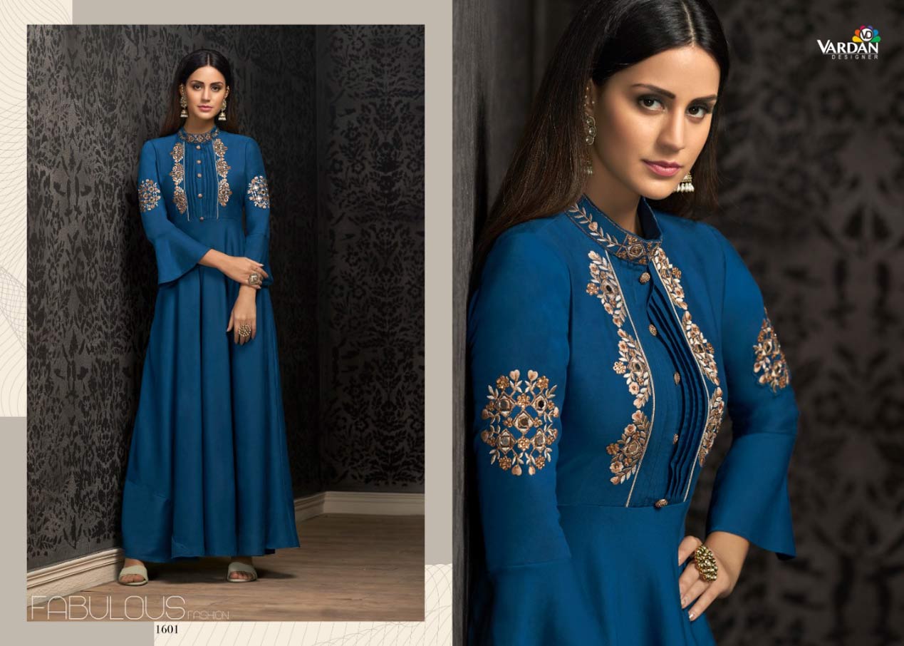 Vardan Navya Vol-16 Muslin Wholesale Gown Vardan Navya Vol-16 Muslin Wholesale Gown